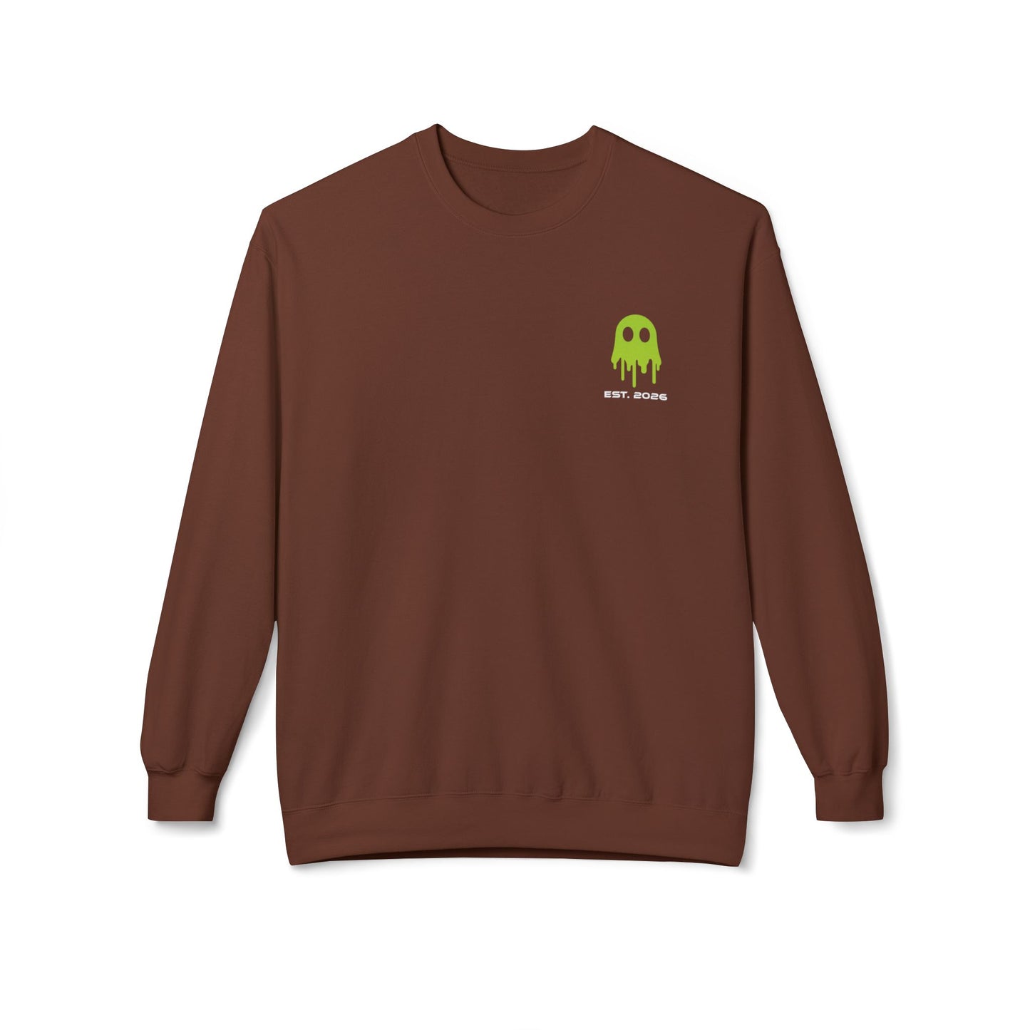 Crewneck Sweatshirt — Ghostline Neon Logo Minimalist Streetwear