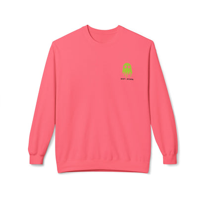 Crewneck Sweatshirt — Ghostline Neon Logo Minimalist Streetwear