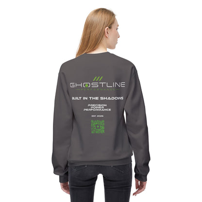 Crewneck Sweatshirt — Ghostline Neon Logo Minimalist Streetwear