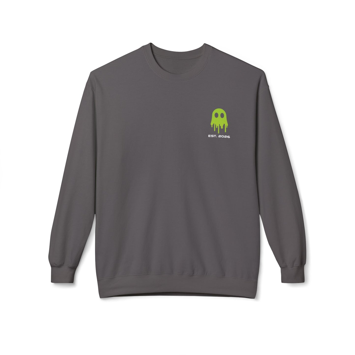 Crewneck Sweatshirt — Ghostline Neon Logo Minimalist Streetwear