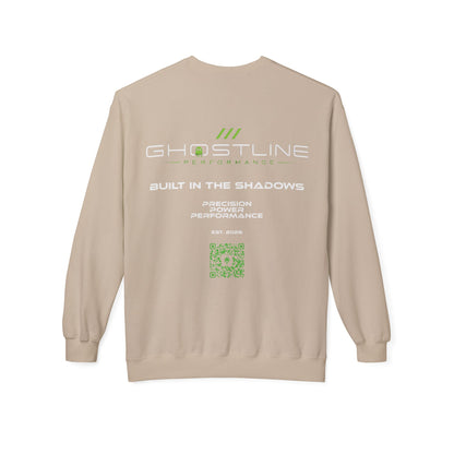 Crewneck Sweatshirt — Ghostline Neon Logo Minimalist Streetwear