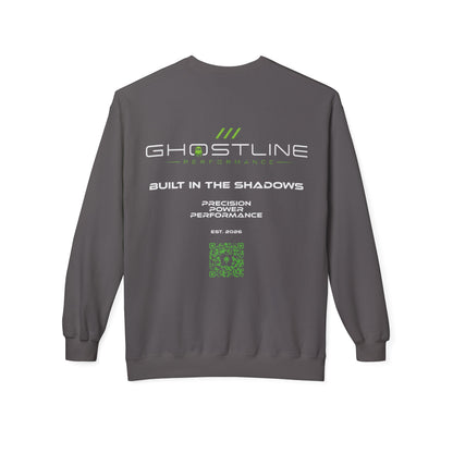 Crewneck Sweatshirt — Ghostline Neon Logo Minimalist Streetwear