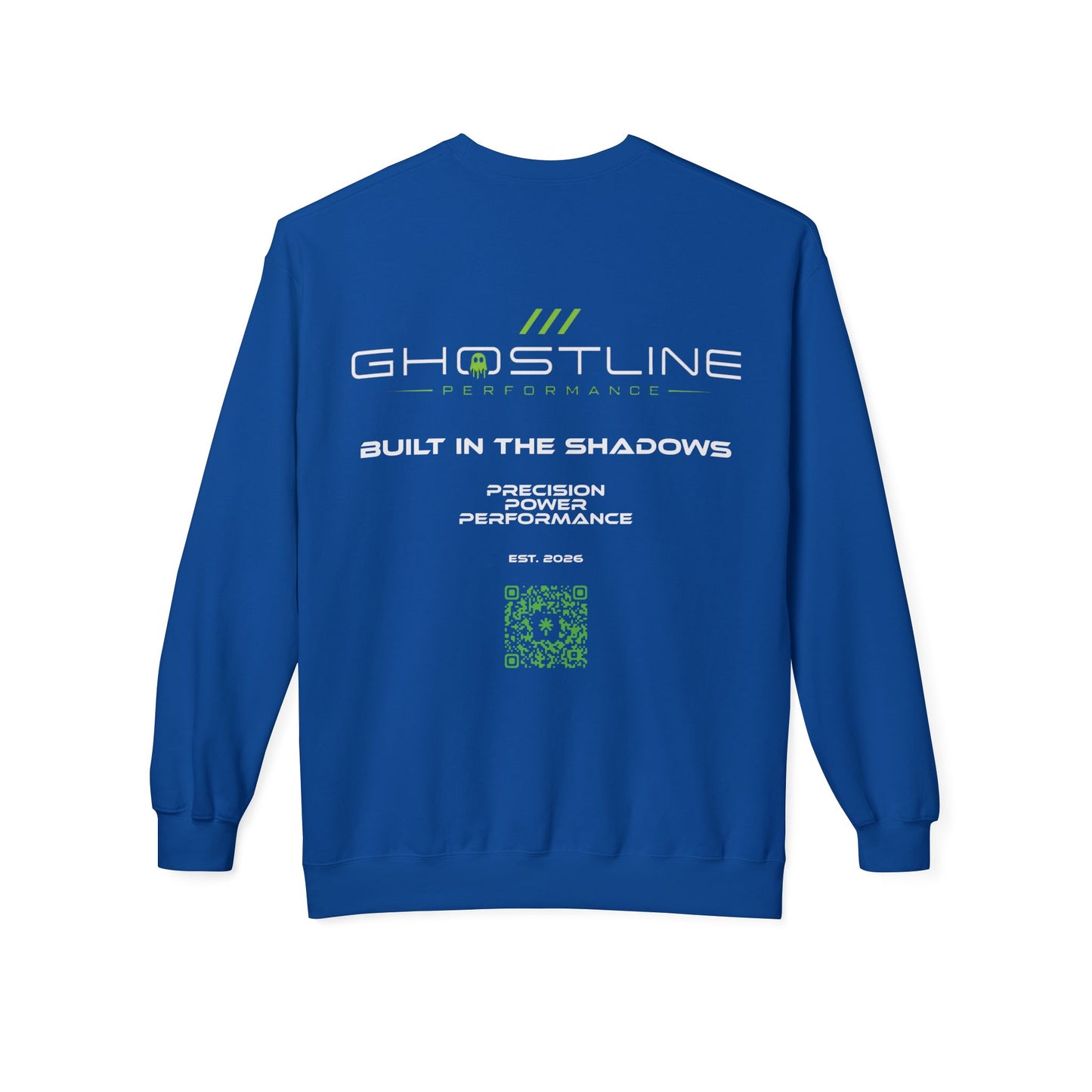Crewneck Sweatshirt — Ghostline Neon Logo Minimalist Streetwear