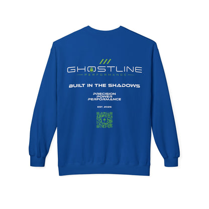 Crewneck Sweatshirt — Ghostline Neon Logo Minimalist Streetwear