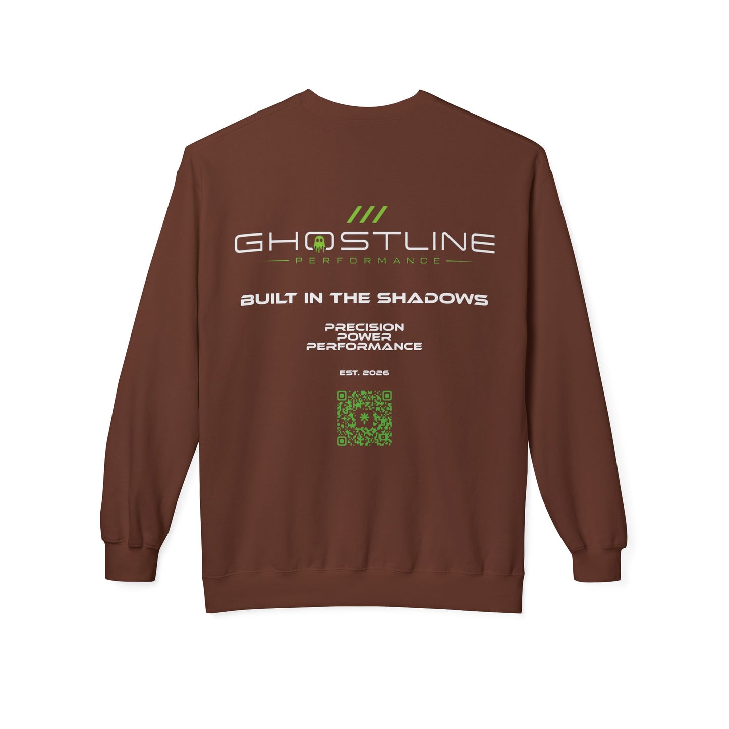 Crewneck Sweatshirt — Ghostline Neon Logo Minimalist Streetwear