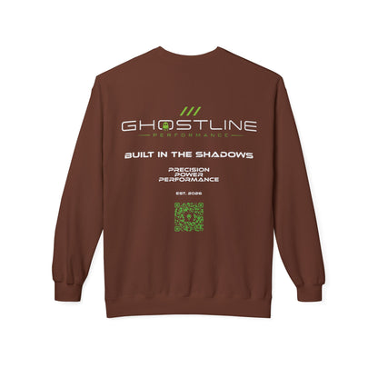 Crewneck Sweatshirt — Ghostline Neon Logo Minimalist Streetwear