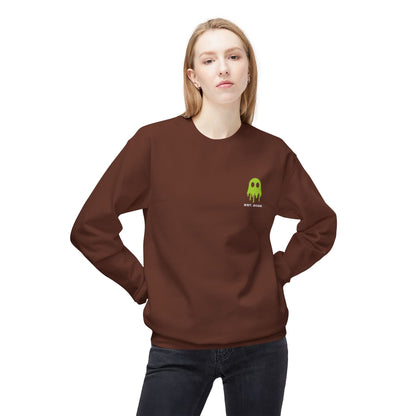 Crewneck Sweatshirt — Ghostline Neon Logo Minimalist Streetwear