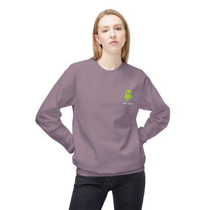 Crewneck Sweatshirt — Ghostline Neon Logo Minimalist Streetwear