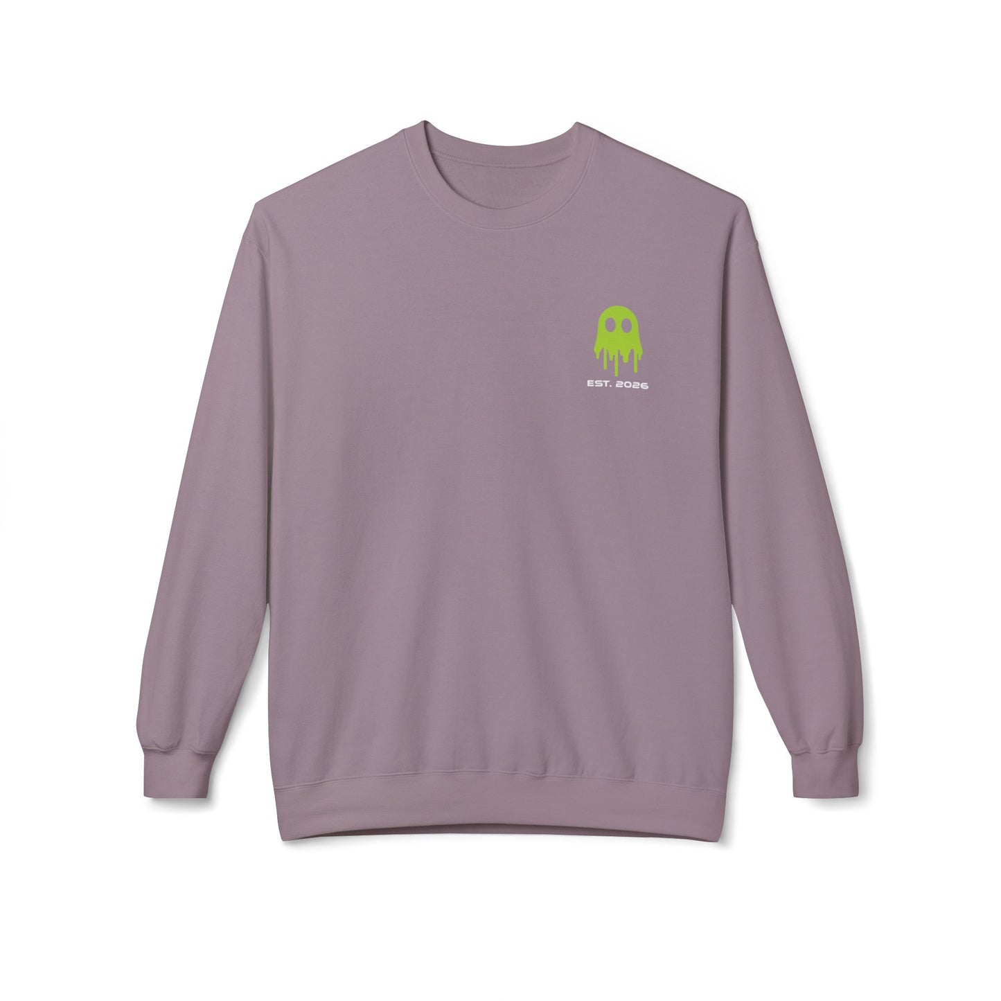 Crewneck Sweatshirt — Ghostline Neon Logo Minimalist Streetwear