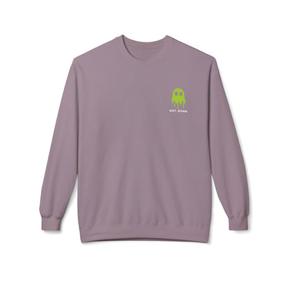 Crewneck Sweatshirt — Ghostline Neon Logo Minimalist Streetwear