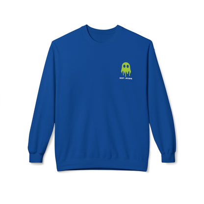 Crewneck Sweatshirt — Ghostline Neon Logo Minimalist Streetwear