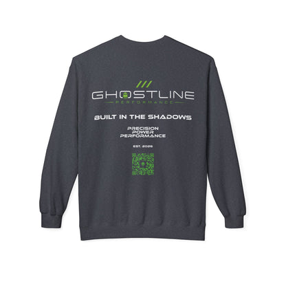 Crewneck Sweatshirt — Ghostline Neon Logo Minimalist Streetwear