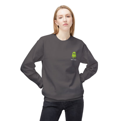 Crewneck Sweatshirt — Ghostline Neon Logo Minimalist Streetwear