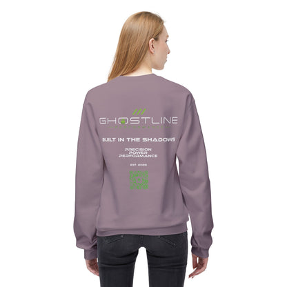 Crewneck Sweatshirt — Ghostline Neon Logo Minimalist Streetwear
