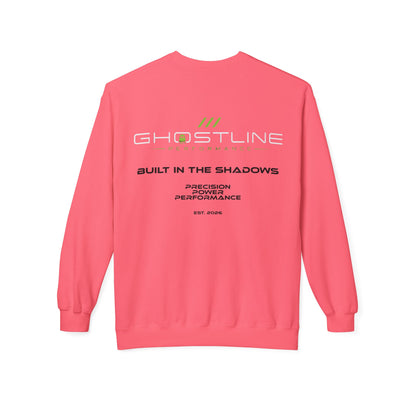 Crewneck Sweatshirt — Ghostline Neon Logo Minimalist Streetwear