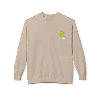 Crewneck Sweatshirt — Ghostline Neon Logo Minimalist Streetwear