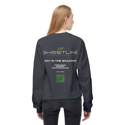 Crewneck Sweatshirt — Ghostline Neon Logo Minimalist Streetwear