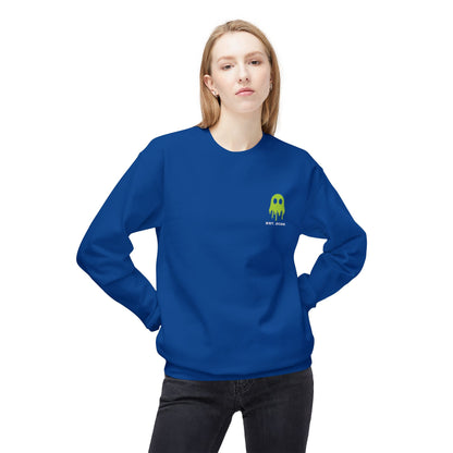 Crewneck Sweatshirt — Ghostline Neon Logo Minimalist Streetwear