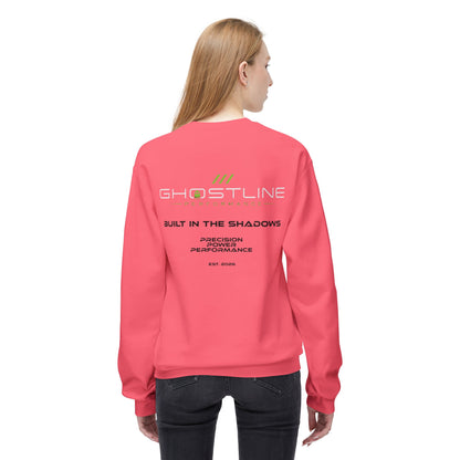 Crewneck Sweatshirt — Ghostline Neon Logo Minimalist Streetwear
